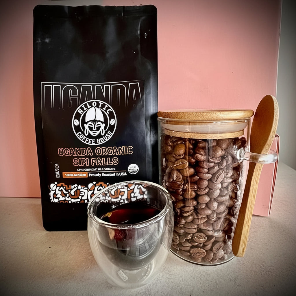 Ugandan Sipi Falls Coffee – Single-Origin, Whole Bean, Organic – Lemon, nougat, milk, chocolate – Ideal for Espresso & French Press – 12oz